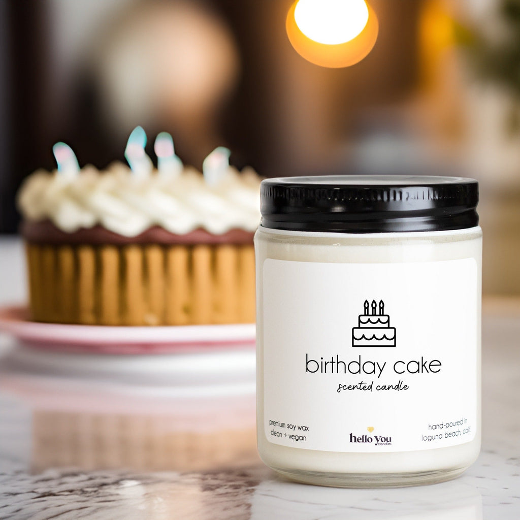 Birthday Cake Scented Soy Candle - hello-you-candles