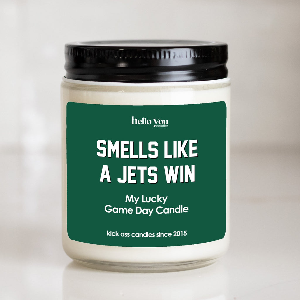 Lucky Game Day Candles - Smells like a Jets Win - hello-you-candles