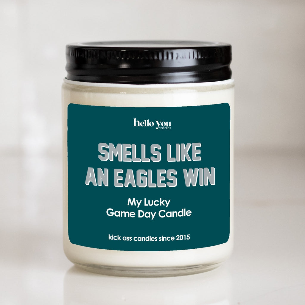 Lucky Game Day Candles - Smells like an Eagles Win - hello-you-candles