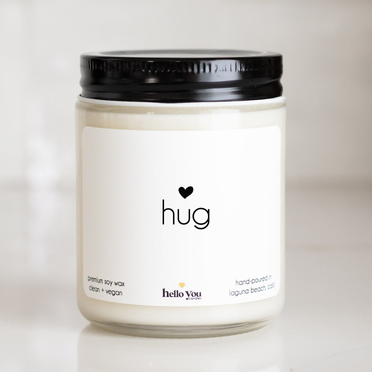 Send A Hug Personalized Candle Gift helloyoucandles