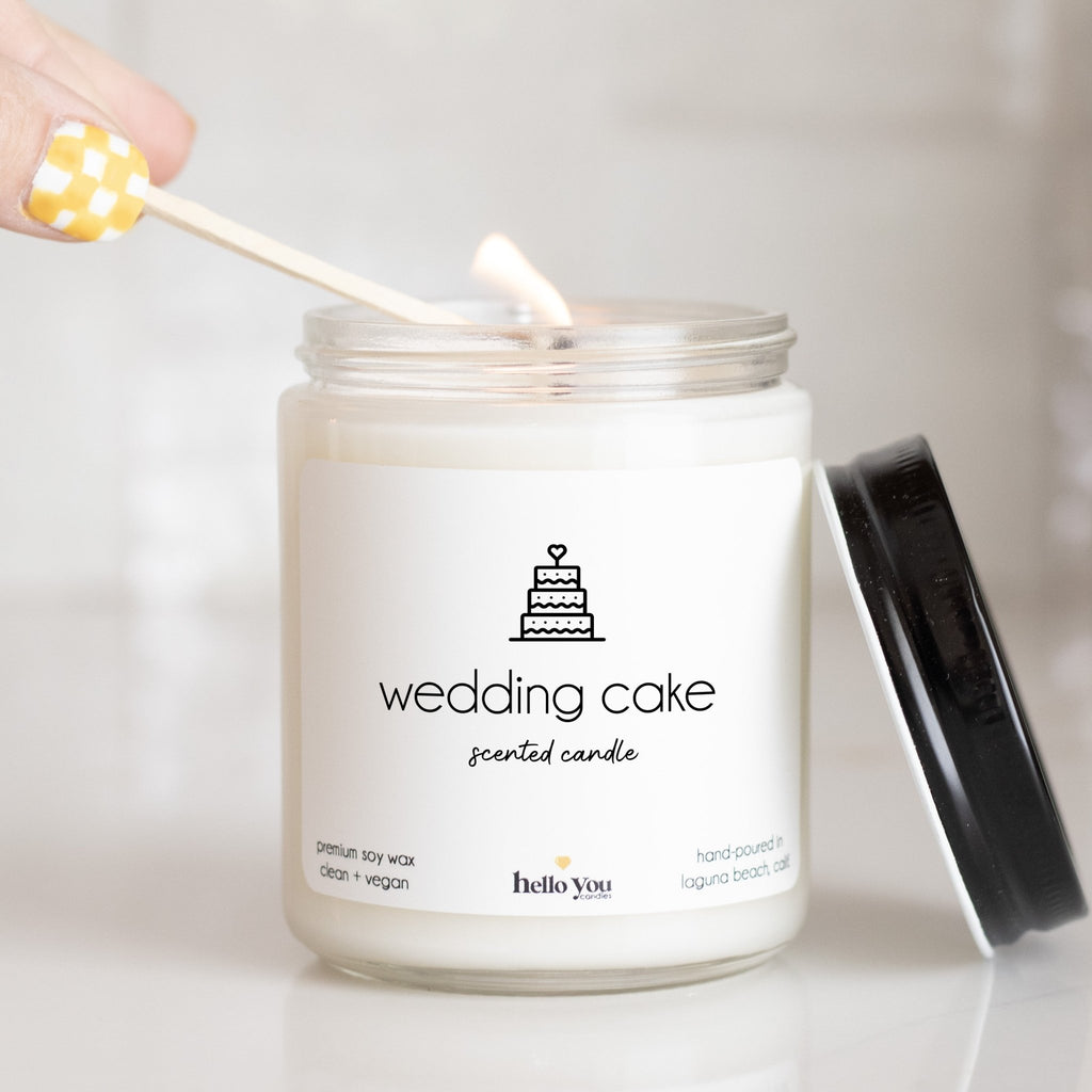 Wedding Cake Scented Soy Candle - hello-you-candles