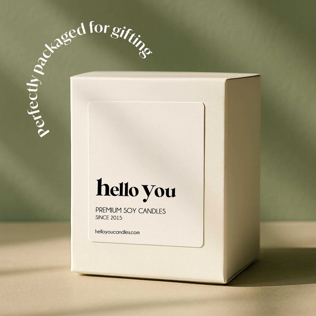 Thank you gift candle in elegant packaging, featuring premium soy candles for thoughtful gifting.