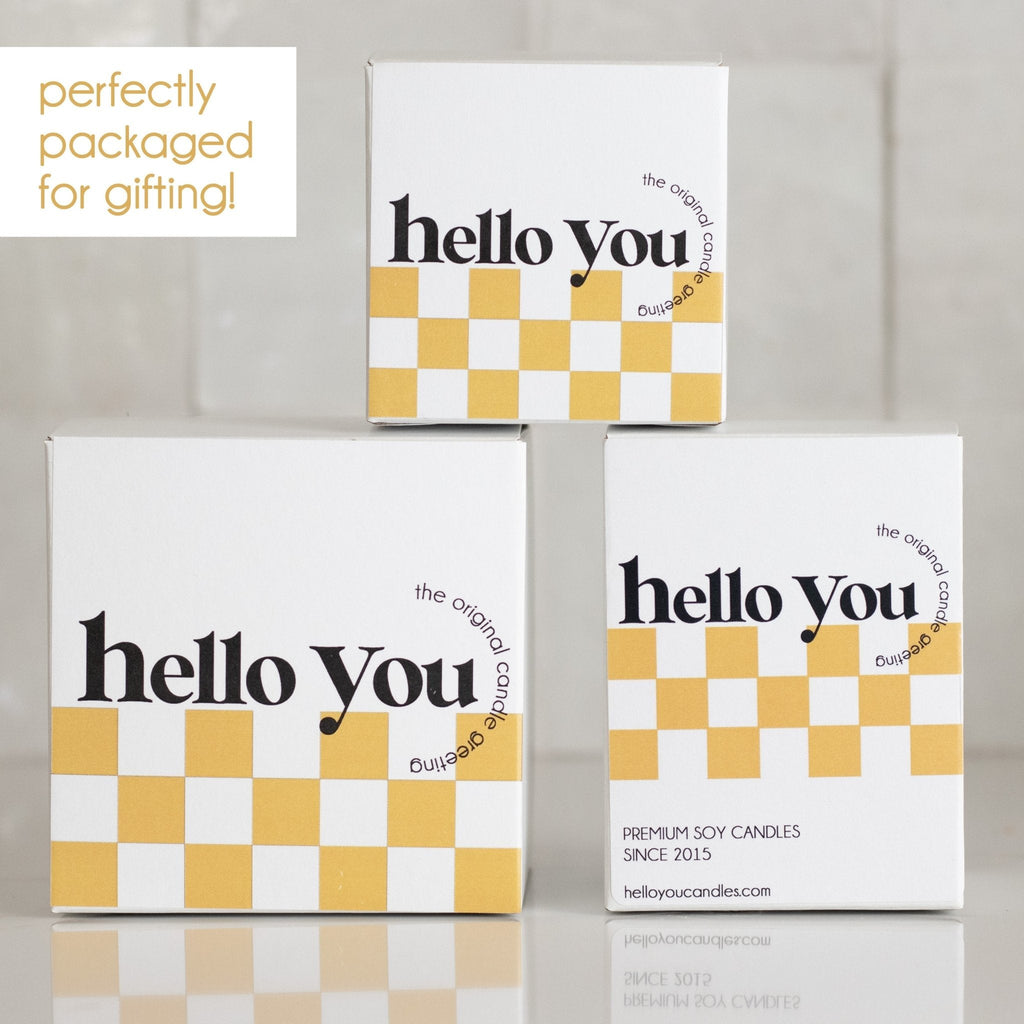 More fun than two twenty - year - olds - Personalized candle gift for birthday - hello - you - candles