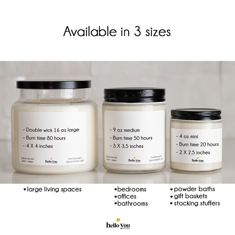 Smells Like Your Thirties have Officially Expired - Personalized candle gift for birthday - hello - you - candles