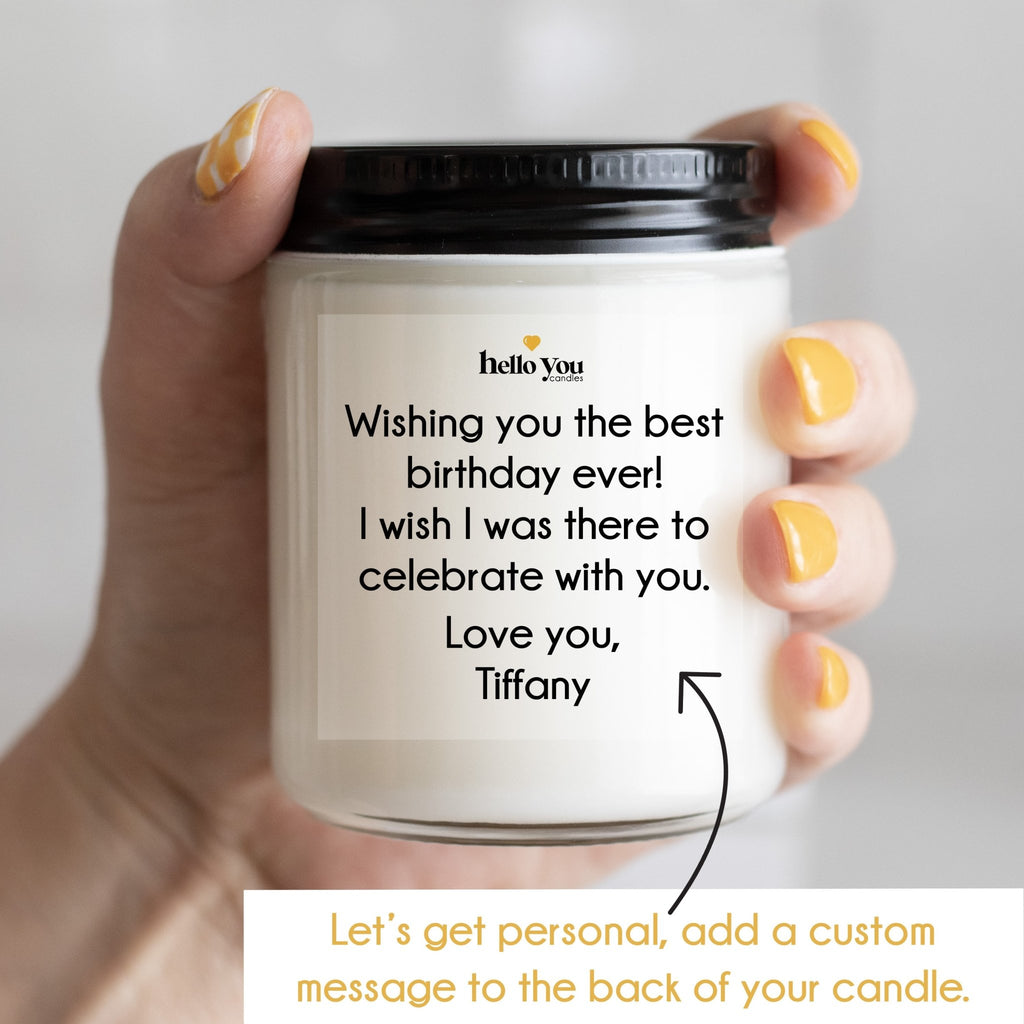 Happy Birthday To You - Personalized Candle Gift - hello-you-candles