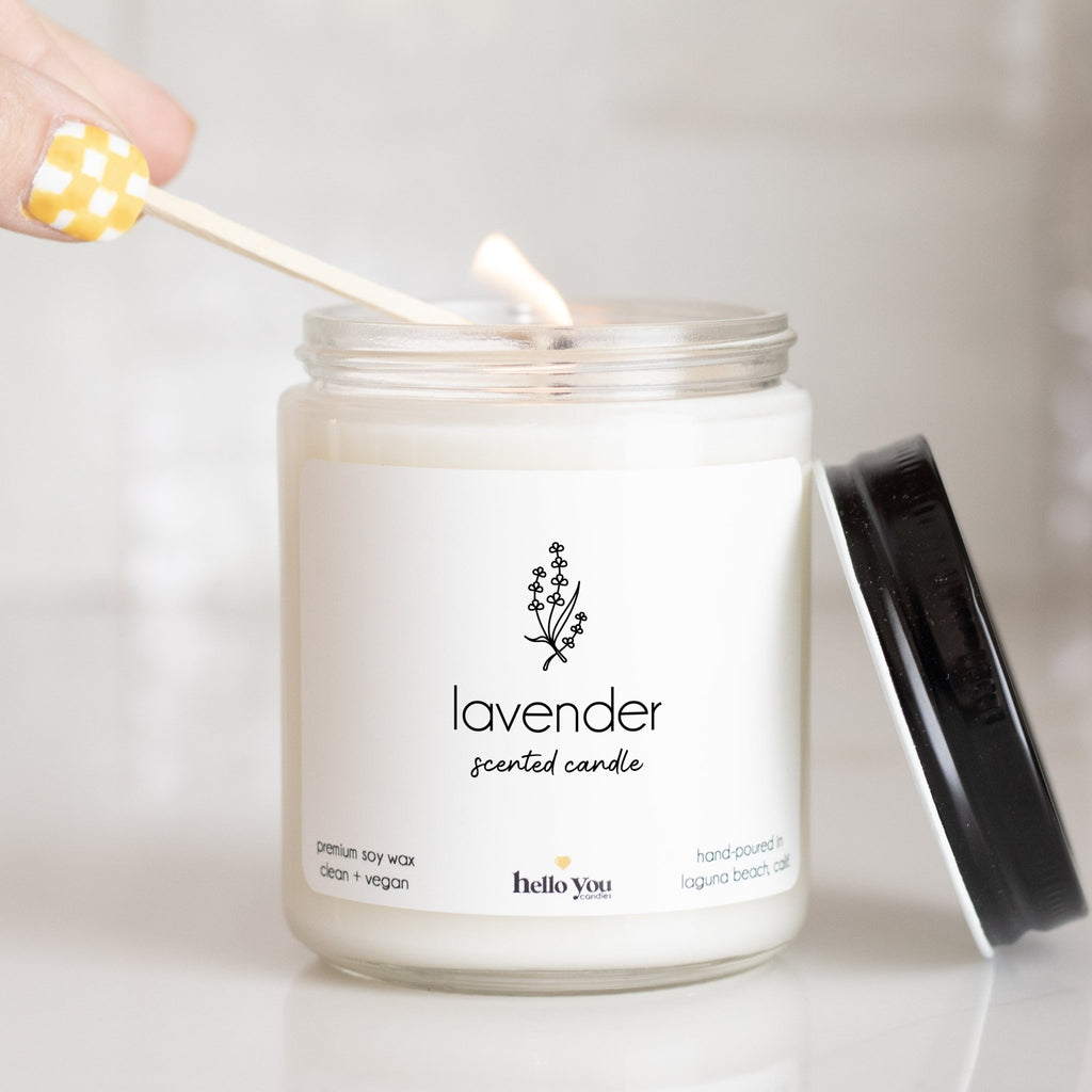 Lavender Scented Soy Candle - hello-you-candles