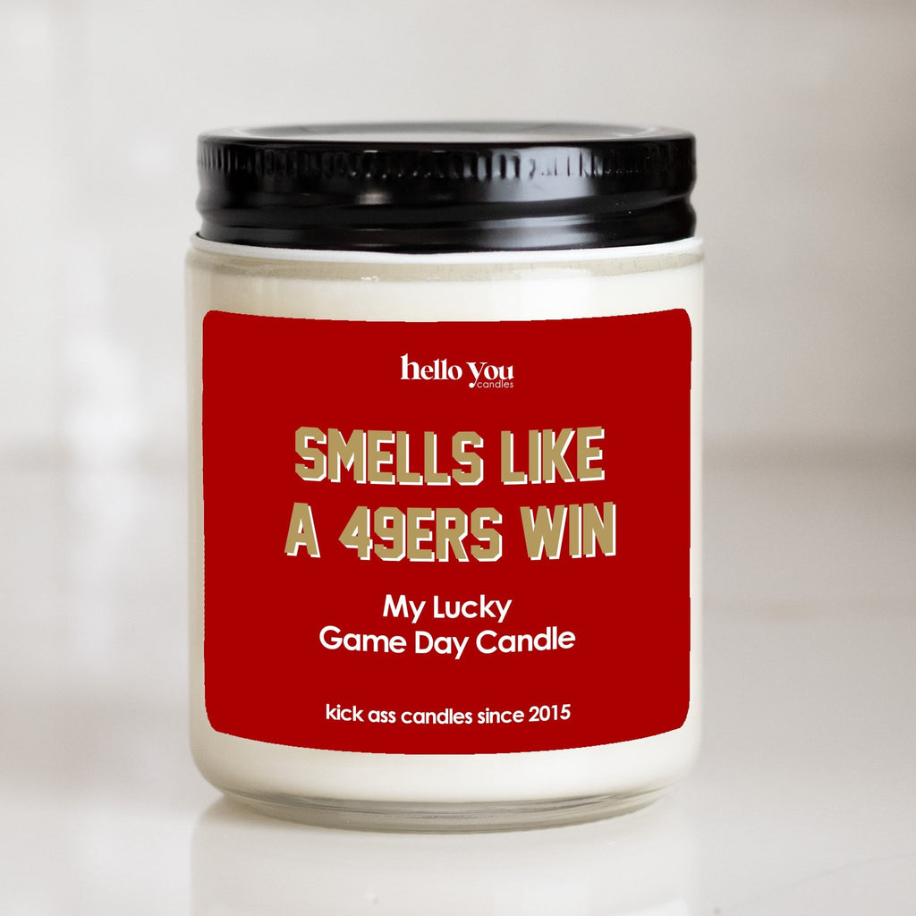 Lucky Game Day Candles - Smells like a 49ers Win - hello-you-candles