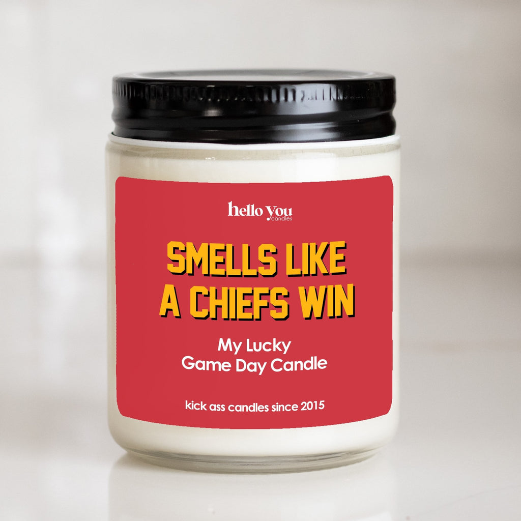 Lucky Game Day Candles - Smells like a Chiefs Win - hello-you-candles