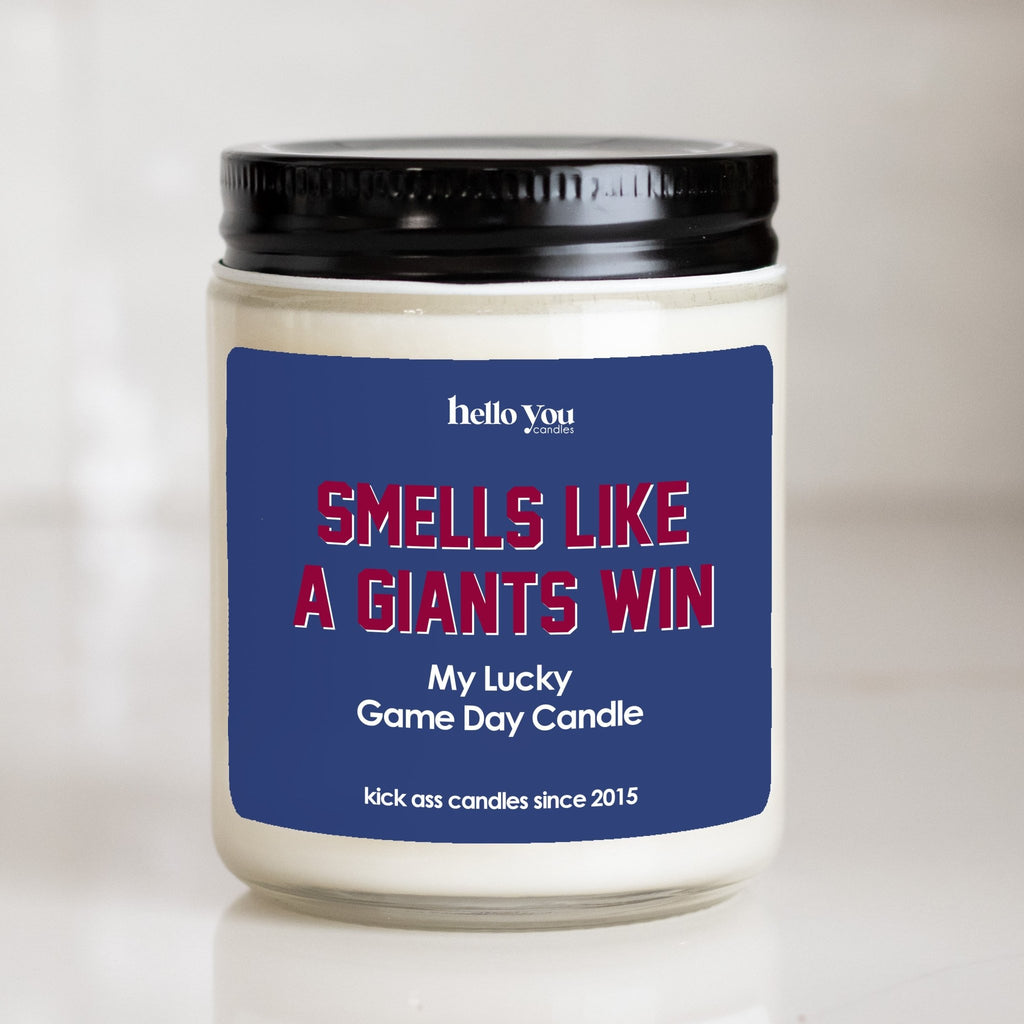 Lucky Game Day Candles - Smells like a Giants Win - hello-you-candles