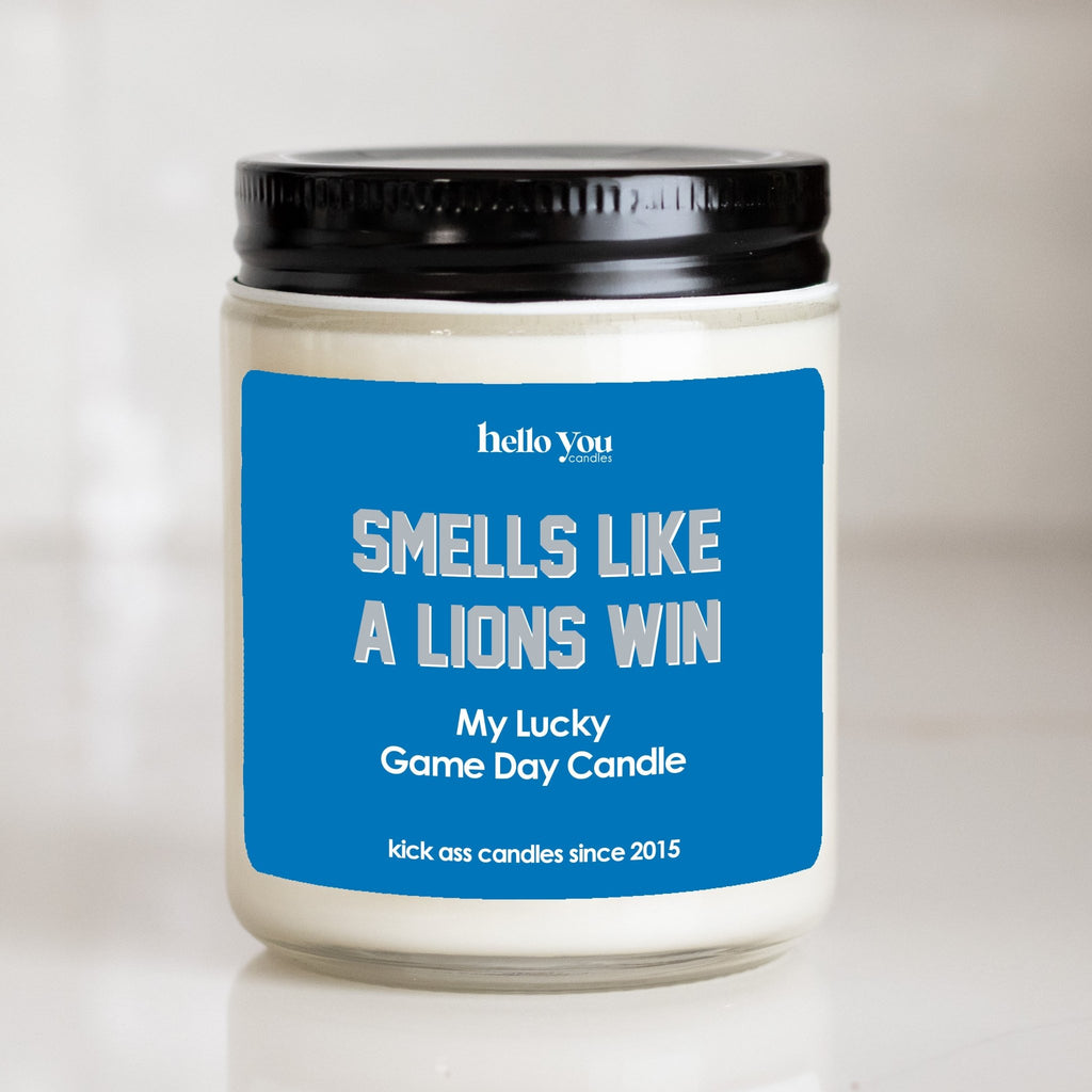 Lucky Game Day Candles - Smells like a Lions Win - hello-you-candles