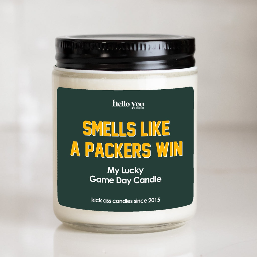 Lucky Game Day Candles - Smells like a Packers Win - hello-you-candles