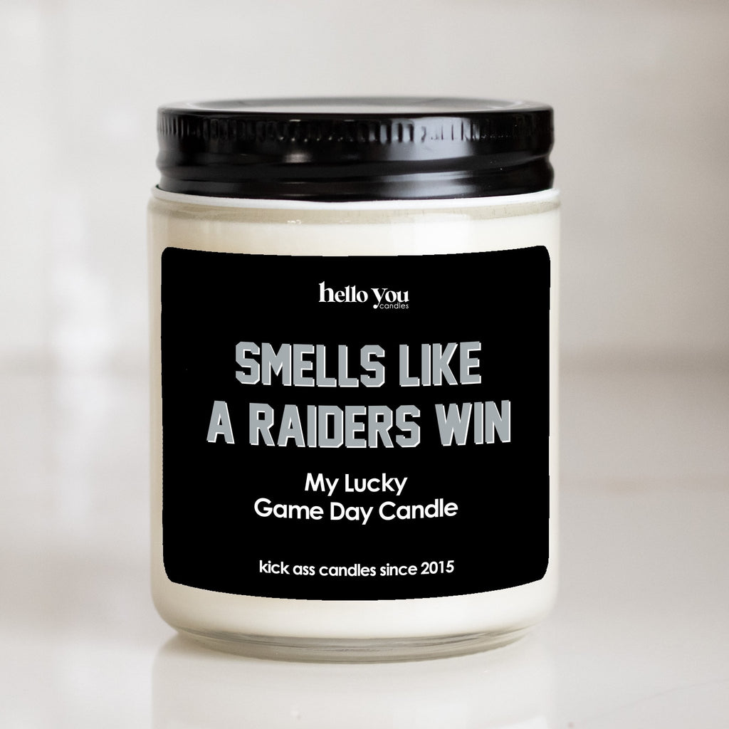 Lucky Game Day Candles - Smells like a Raiders Win - hello-you-candles