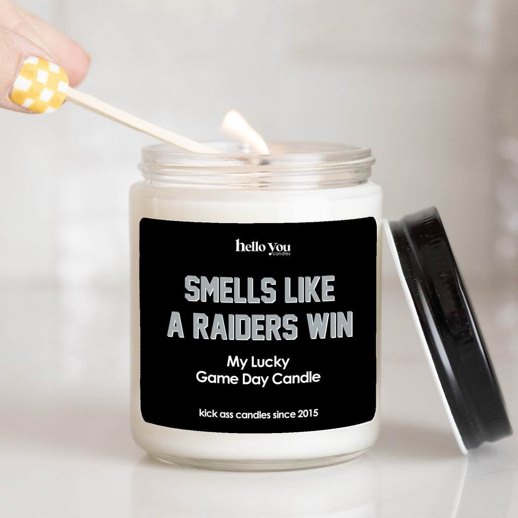 Lucky Game Day Candles - Smells like a Raiders Win - hello-you-candles