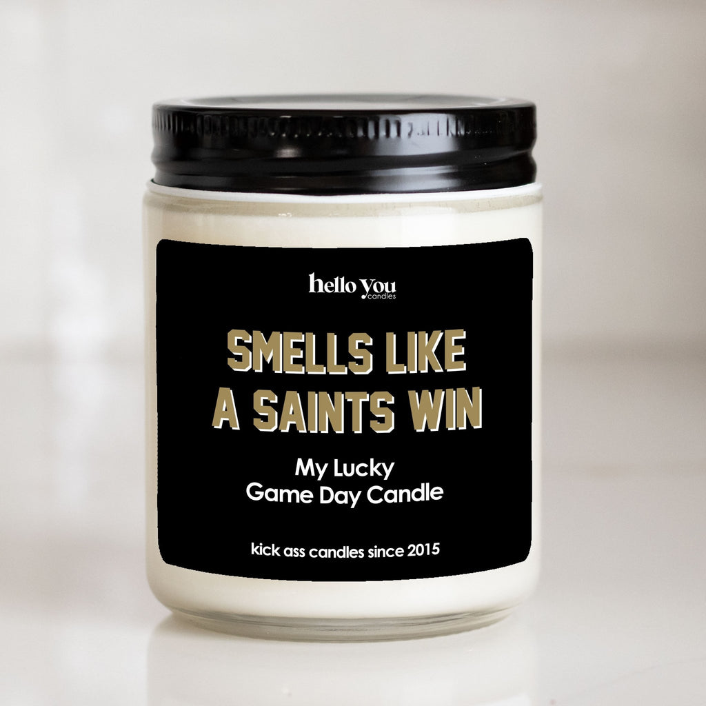Lucky Game Day Candles - Smells like a Saints Win - hello-you-candles