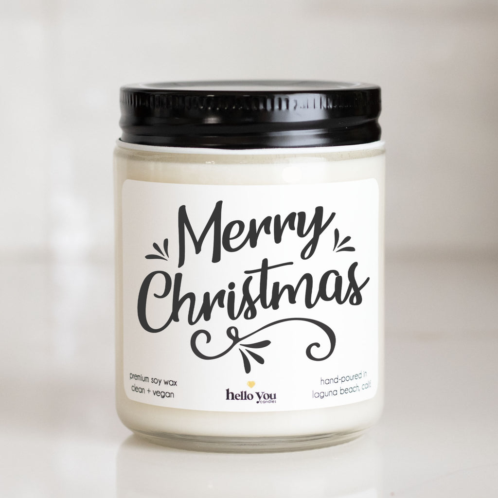 Merry Christmas Candle Gift - hello-you-candles