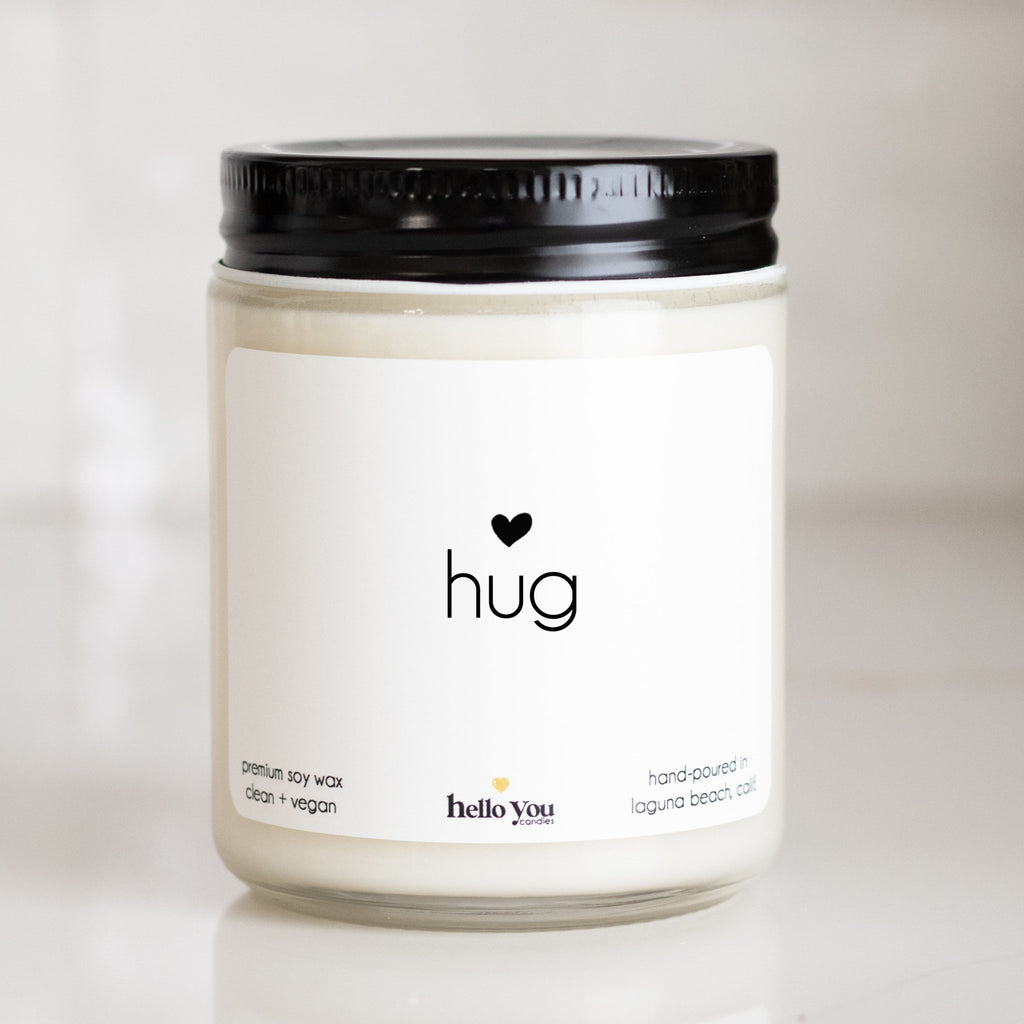 Send A Hug Candle Gift - hello-you-candles