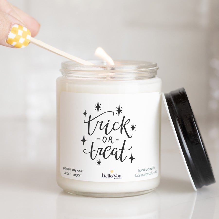 Trick or Treat - Halloween Candle - hello-you-candles