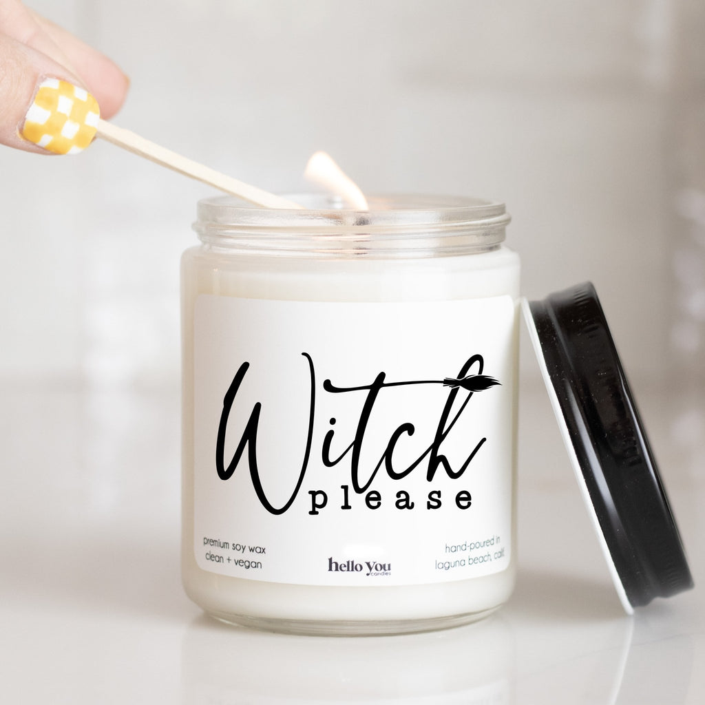 Witch Please - Halloween Candle - hello-you-candles